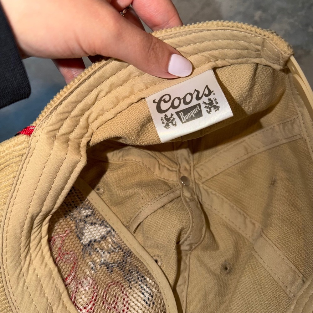 Coors Banquet Corduroy Snapback Hat Rope Golden Colorado Mountains - Picture 4 of 5